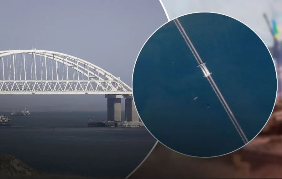 Крымский мост, боновые заграждения